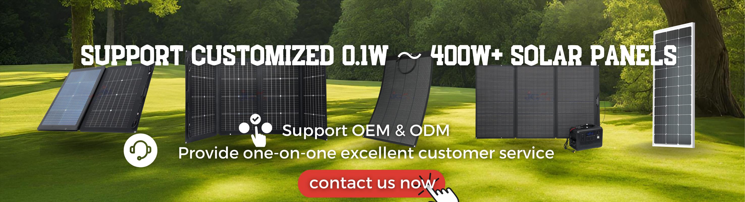 chinajgn support customized different size solar panels